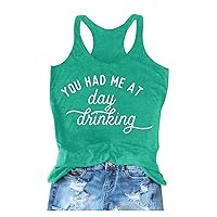 Summer Tank Tops for Women 2024 Vacation Drinking Shirts with Funny Sayings Beach Racerback Sleeveless Tank Shirts
