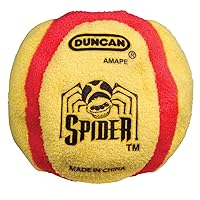 Duncan Toys 3906SA Spider Footbag, Varying Colors [Red/White/Yellow/Green/Blue] - 6 Panel, Sand Filled, Synthetic Leather - Great for Beginners, Freestyle Footbagging