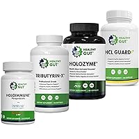 Healthy Gut HoloZyme Digestive Enzymes + HCL Guard + Tributyrin-X + HoloImmune