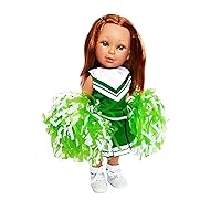 Green Cheerleader Outfit Fits 14 Inch Doll Clothes