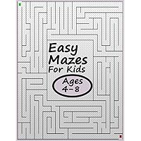 Easy Mazes For Kids Ages 4-8: | 4-6, 6-8 | Amazing Maze Activity Book for Kids