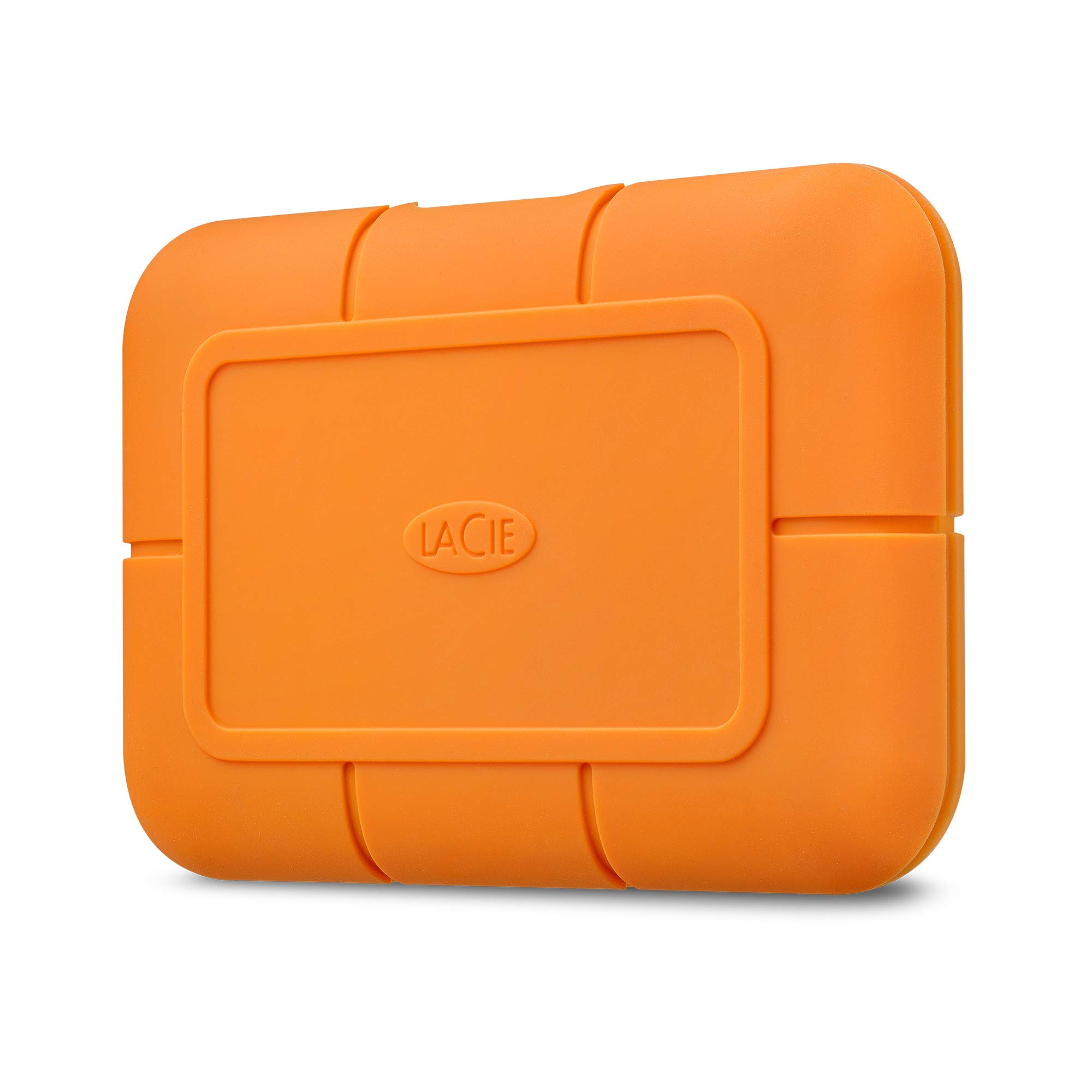 LaCie Rugged SSD 4TB Solid State Drive — USB-C USB 3.2 NVMe speeds up to 1050MB/s, IP67 Water Resistant, 3m Drop Resistant, Encryption, 5-Year Warranty with Data Recovery, 1 Mo Adobe CC (STHR4000800)