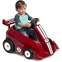 Radio Flyer Grow With Me Racer, Kids Battery Powered and Remote Control Ride On Toy, Red Toddler Ride On Toy For Ages 1.5-4 Years, Large