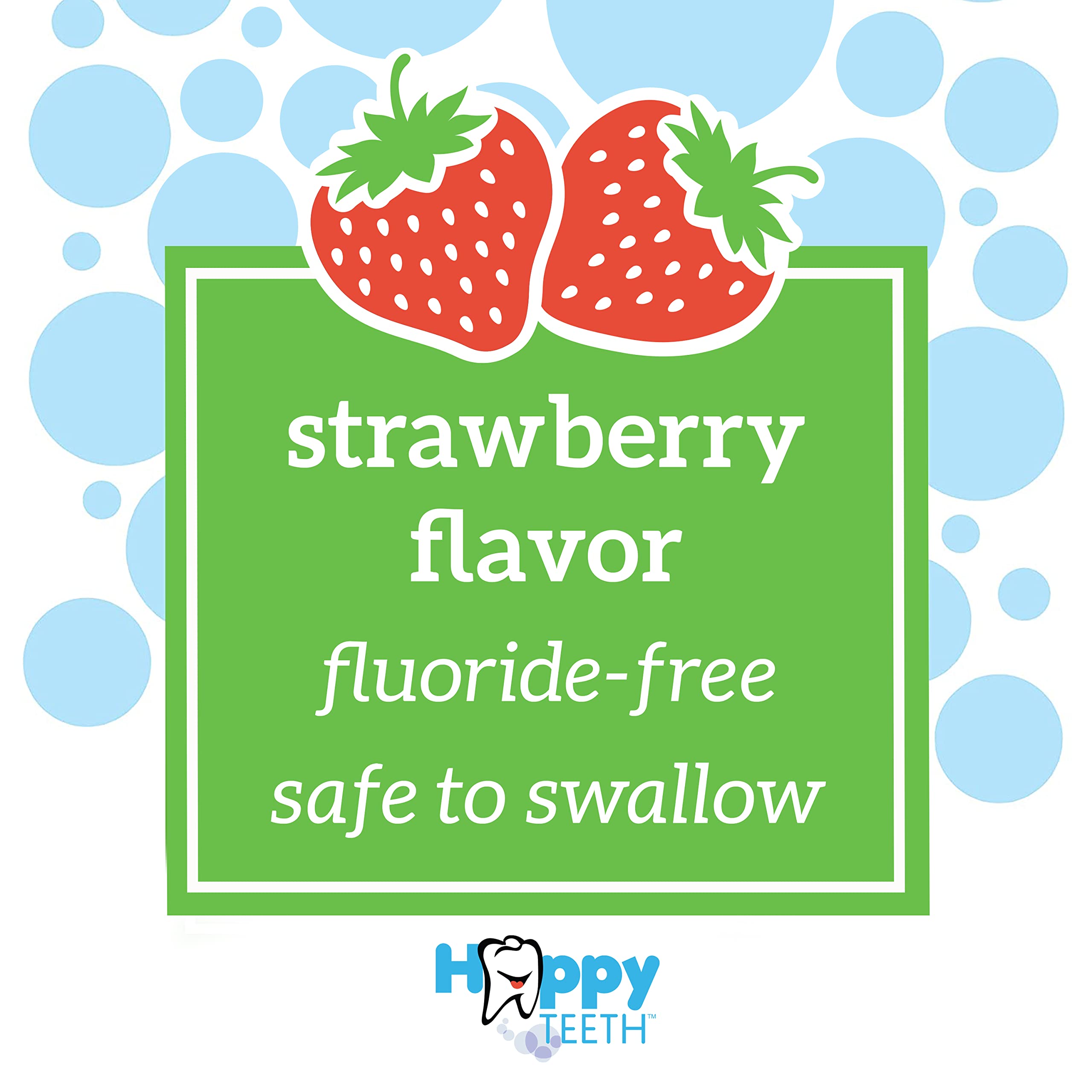 Dr. Brown’s Fluoride-Free Baby Toothpaste, Safe to Swallow, Strawberry, 1-Pack, 1.4oz/40g, 0-3 years