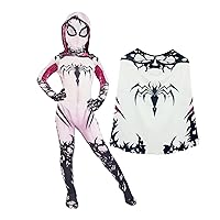 Cosplay Costume for Kids 3D Style Bodysuit Jumpsuit Mask Halloween Party Cosplay Suit for Girls