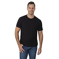 Chill Boys Soft Viscose from Bamboo T-Shirt for Men with Short Sleeve - Plain T-Shirt with Cool Performance and Crew Neck Tee