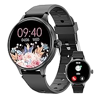 Smart Watch for Women Answer/Make Calls, Fitness Tracker with 24/7 Blood Pressure Heart Rate and Blood Oxygen Monitor, Sleep Tracker Step Counter Waterproof Smartwatch for Android and iOS Phone