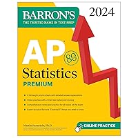 AP Statistics Premium, 2024: 9 Practice Tests + Comprehensive Review + Online Practice (Barron's AP Prep) AP Statistics Premium, 2024: 9 Practice Tests + Comprehensive Review + Online Practice (Barron's AP Prep) Paperback Kindle