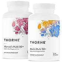 THORNE Active Aging Multivitamin Bundle - Tailored Nutrition for Men & Women 50+ - 30 Servings