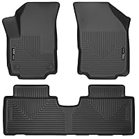 Husky Liners Weatherbeater Front & 2nd Seat Floor Mats - Black | 99131 | Fits 2018-2022 Chevrolet Equinox 3 Piece Set