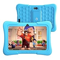Dragon Touch Kids Tablets with 32GB Storage, 2GB RAM, 7 inch IPS HD Display, Android 12, Quad Core Processor, Kidoz Pre Installed with Kid-Proof Case, Wi-Fi only - Blue