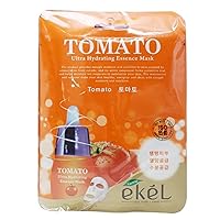 EKEL Korea Cosmetic Skin Care Tomato Hydrating Essence 3D Mask Pack (5pcs)