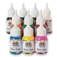 Color Splash!A Glass Stain Assortment, 1 oz. (Pack of 10)