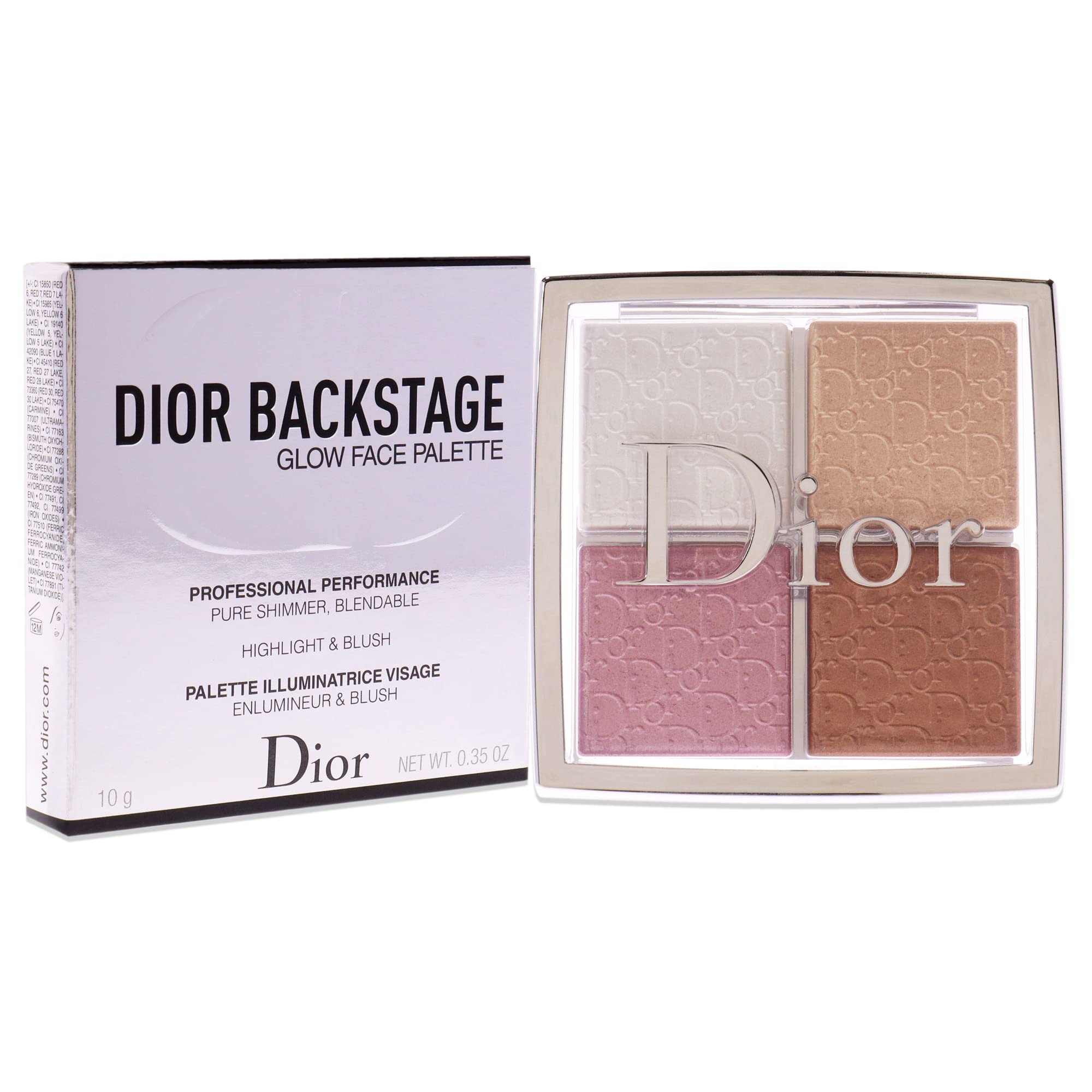 Christian Dior Dior Backstage Glow Face Palette - 001 Universal Women , 2.8 Ounce (Pack of 1)
