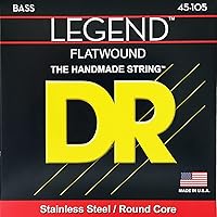 DR Strings Hi-Beam Flats - Flatwound Stainless Steel Round Core Bass 45-105