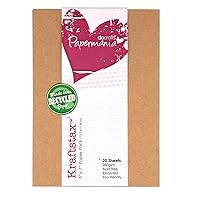 7 x 5-inch Kraftstax Premium Kraft Paper Inserts Eco Cardstock, Pack of 20, Brown
