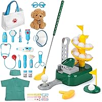 Liberry Toys for 3 4 5 Year Old Boys Girls Christmas Bithday Gift-Kids Golf Club Set Doctor Kit for Toddlers