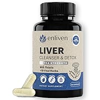 Liver Cleanse Detox & Repair Supplement | Supports Liver Health with Milk Thistle, Dandelion Artichoke | Non-GMO Fatty Liver Support - Men & Women | Made in The USA (60 Capsules)