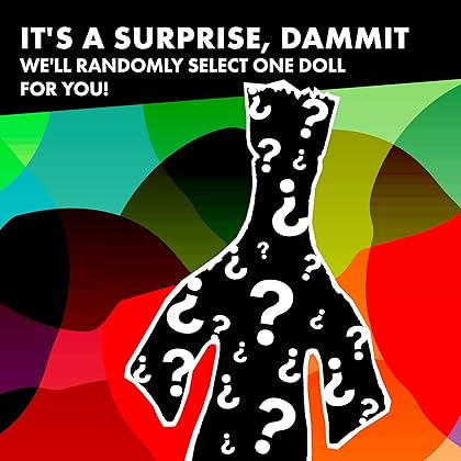 Dammit Doll - Classic Random Color, Stress Relief - Gag Gift - 1 Doll