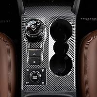 YEE PIN 2021 2022 2023 2024 Bronco Sport Carbon Fiber Interior Gear Shift Panel Trim Bronco Sport Accessories 2022 Gear Shift Panel Cover 2021-2023 2024 Bronco Sport Big Bend (CX430 4-Door)