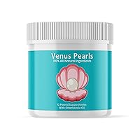 Venus Pearls Vaginal Suppository for Moisture Balance, Relieve Dryness, Itchiness, and Irritation, Promotes Intimate Health with All-Natural DHEA and Vitamin E, Made in USA