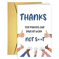 Funny Thanks Cards for Boss Manager Co-worker, Funny coworker leaving card Retirement New Job Gift Cards Thinking of You Card For Boss Lady Boss Manager Colleagues