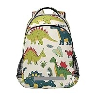 ALAZA Green Dinosaurs Backpacks Travel Laptop Daypack School Book Bag for Men Women Teens Kids