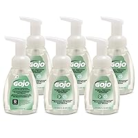 Gojo Green Certified Foam Hand Cleaner, Fragrance Free, 7.5 fl oz Foaming Hand Soap Pump Bottle (Pack of 6) - 5715-06