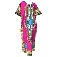 RaanPahMuang Brand Full One Piece Long Afrikan Color Dashiki Sac Dress
