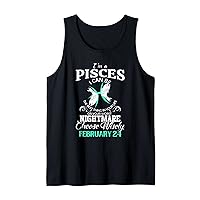 Pisces Zodiac Sign February 24 For Women Men Birthday Party Tank Top