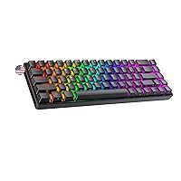 Ranked Master M65 HE 65% | Rapid Trigger Technology | Magnetic Mechanical Gaming Keyboard | 68 Keys RGB LED for PC/Mac Gamer | US Layout (Black, Clear Switch)