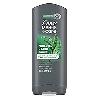 Dove Reviving Minerals & Sage Body and Face Wash with 24-Hour Nourishing Micromoisture Technology Body Wash for Men, 13.5 oz