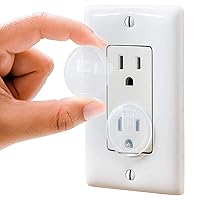 Clear Outlet Covers (50 Pack) VALUE PACK – Baby Safety Outlet Plug Covers – Durable & Steady – Child Proof Your Outlets Easily