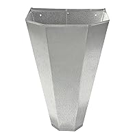 Little Giant® Restraining Cone | Galvanized Steel Cone with Flat Back Design | Easy to Clean | Chicken Processing Equipment | Medium