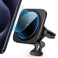 ESR Magnetic Car Mount (HaloLock), Compatible with MagSafe Car Mount, Magnetic Phone Holder for Car, Air Vent Phone Holder for iPhone 15/14/13/12 Series, Charging Not Supported, Black
