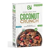 NUCO Certified ORGANIC Grain and Gluten Free Coconut Crunch Cereal, 1 Box, 10.58 OZ