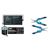 Waterproof Seedling Heat Mat and Digital Thermostat Controller Combo Set & 2 Pack Gardening Hand Pruners with Straight Stainless Steel Blades
