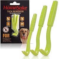 Tick Remover Tool for Dogs, Cats & Humans - 6 Packs of 3 - Pain Free Tick Removal Twister Tweezers - Dog Tick Removal Tool - Tick Puller Removes Head & Body - Includes User Guide