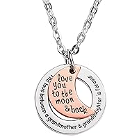 LParkin The Love Between Grandmother and Granddaughter is Forever Necklace