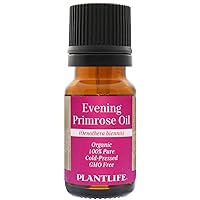 Plantlife Evening Primrose Carrier Oil - Cold Pressed, Non-GMO, and Gluten Free Carrier Oils - for Skin, Hair, and Personal Care - 10ml