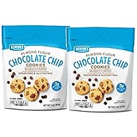 Keto Cookie Chocolate Chip, Almond Flour, Grain Gluten Free (2 Pack) Simplycomplete Bundle Value Snack Pack, Low Carb Calorie Snacking for Gym, Hiking