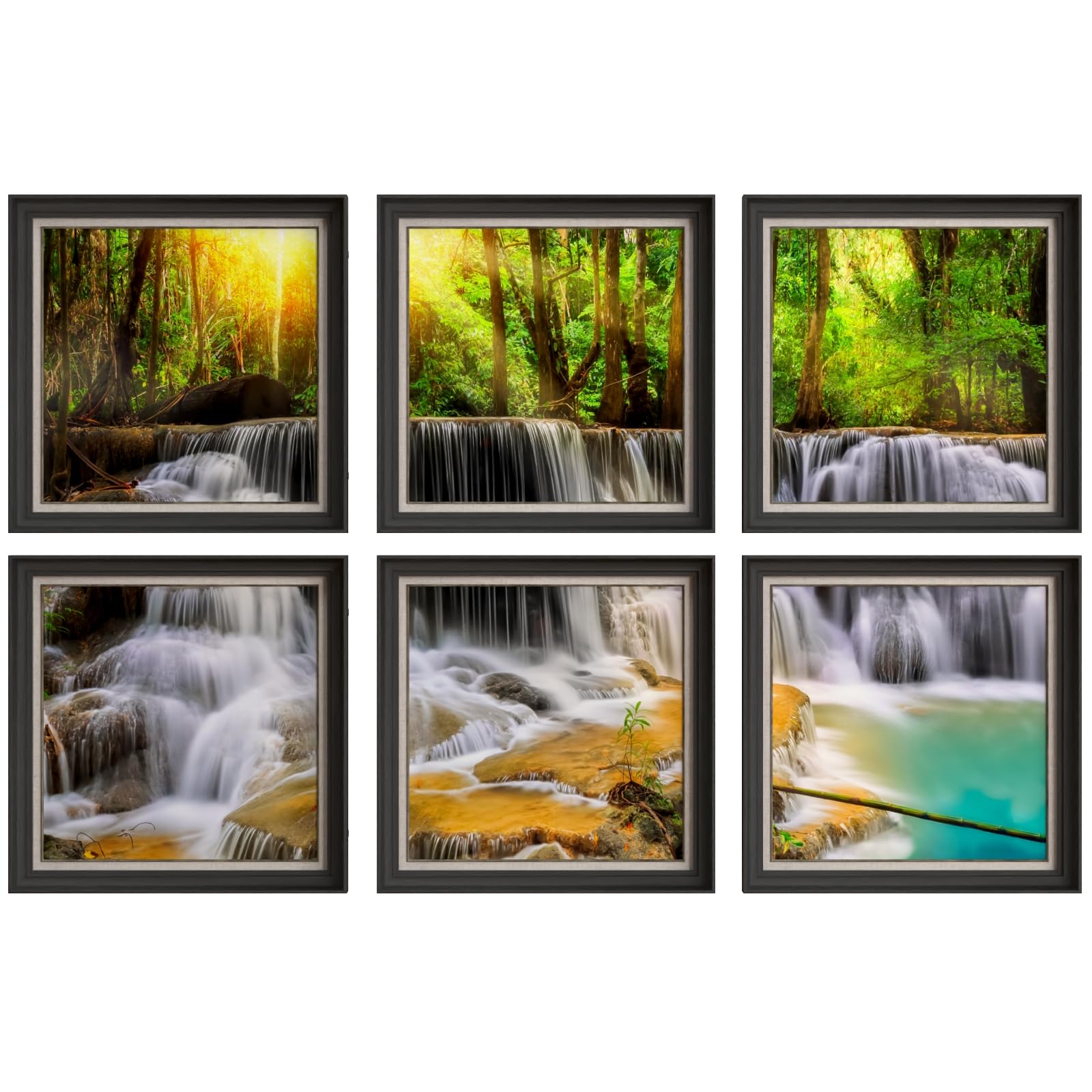Mua 6 Pcs Art Panel Landscape Decor Forest Waterfall Flower Oil ...