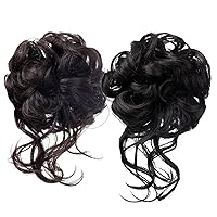 Fork stuffs for women, 2 pieces Synthetic Scrunchie Disin disorder