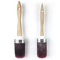 Chalk and Wax Paint Brushes Set of 2Pcs, 1.8