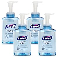 Purell Brand CRT HEALTHY SOAP High Performance Foam, 17.4 fl oz Hand Soap Table Top Pump Bottle (Pack of 4) - 5014-04