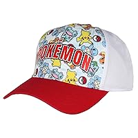 Bioworld Pokemon Character Collage Sublimated Youth Snapback Trucker Hat OSFM Multicolored