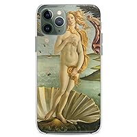 TPU Case Compatible with Apple iPhone 11 Pro 2019 Model New Back Cover 5.8 inch The Birth of Venus Print Cute Clear Beatiful Woman Flexible Silicone Sandro Botticelli Shell Slim fit Soft Design