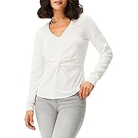 NIC+ZOE Women's Twist Front Lace Knit Top