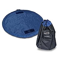 Lay-n-Go 2-in-1 Portable Drawstring Toys Storage Organizer and Play Mat for Room and Travel, Made for Kids and Toddlers with a Durable Patented Design
