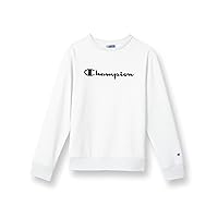 Champion Boys, Kids' Sweatshirt, Crewneck Sweater, French Terry, Script